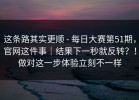 这条路其实更顺 - 每日大赛第51期，官网这件事｜结果下一秒就反转？！做对这一步体验立刻不一样